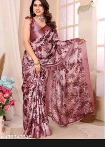 Beautiful Floral Print Saree