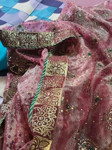 Beautiful Net Sharee Set  Worn Once  Like New