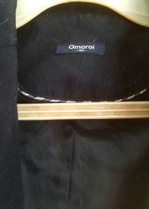 Chic Navy Blue Cropped Jacket