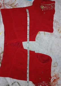 Red Blouse 👚 Big Back
