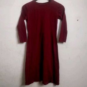 Stretchable Maroon Dress