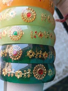 Set of 6 Colorful Bangles Combo