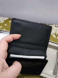 Fossil Black Leather Card Wallet