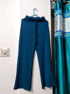 Blue Wide Leg Lounge Pants