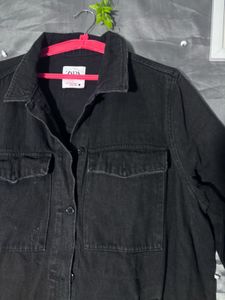 Zara Black Denim Jacket