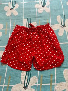 Red Polka Dot Shorts