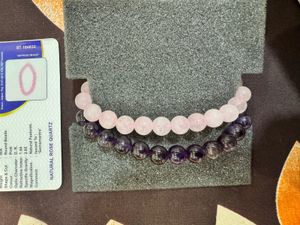 Amethyst &amp; Rose Quartz Bracelets