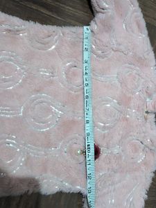 Cute Pink Faux Fur Baby top