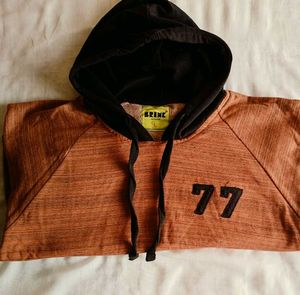 Orange Graphic Hoodie