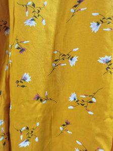 Yellow Floral Print Kurta