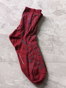 Ralph Lauren Floral Socks - Red