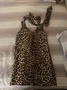 Leopard Print Mini Dress