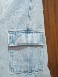 Light Wash Cargo Jeans