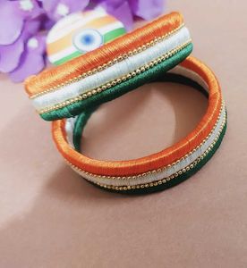 Tricolour Bangles Republic Day Jewellery
