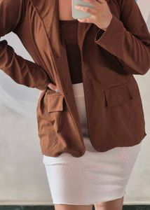 Brown Blazer with inner