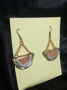 Unique Half-Circle Dangle Earrings