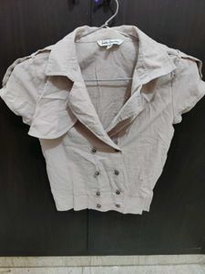 Latin Quarters Beige Shirt