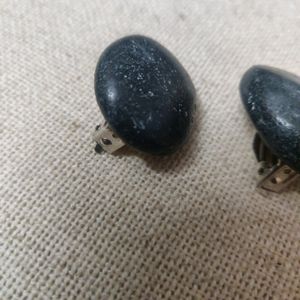 Lazulite Stone Studs Clip-on