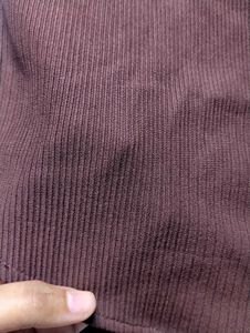Women's Brown Corduroy Shirt | Relaxed Fit