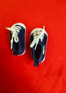 Adorable Baby Blue Canvas High-Top Sneakers