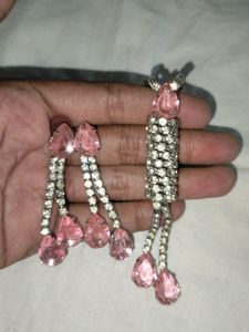 Pink Colour Diamond Set