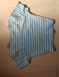 STYLE UNION Striped Blue T-Shirt