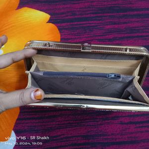 Elegant Golden Clutch Purse 👜 Beautiful
