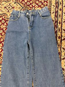 Wide Leg Denim Jeans