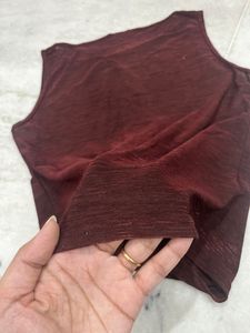 Maroon Color Fitted Top