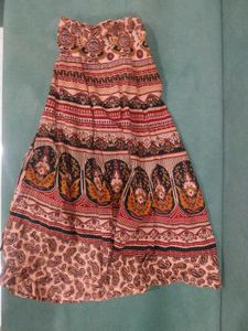 Boho Paisley Maxi Wrap Skirt