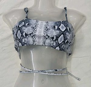 Snakeskin Print 34,36👗 Bikini Top