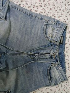 Light Wash Cargo Jeans