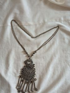 Boho Peacock Pendant Necklace