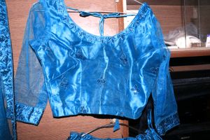 Sparkling Blue Lehenga Choli Set