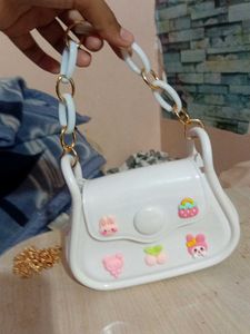 Cute White Cartoon Bag