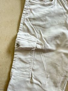 White Cargo Pants