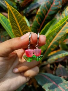 Cute Tulip Flower Earrings