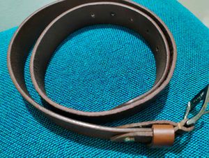 Brown Genuine Leather Vintage Belt