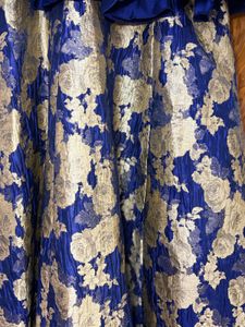 Beautiful Blue &amp; Gold Gown