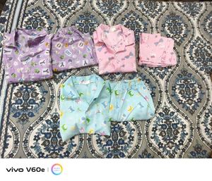 Cute Purple Baby Pajama Set