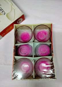 Lazyindow Crystal Glass With 6 Set Gift Pack