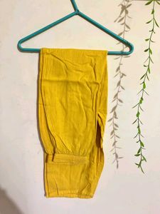 Vibrant Yellow Button-Up Kurta Set