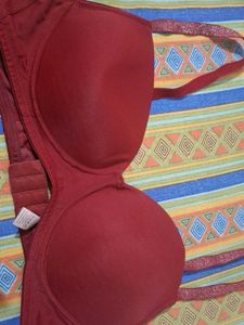 Maroon Padded Bra