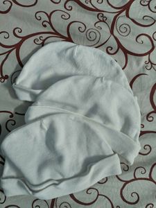 Set of 3 Soft Cotton Baby Hats
