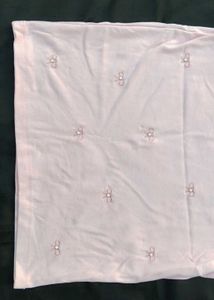 Cute Bow Embroidered Pink T-Shirt