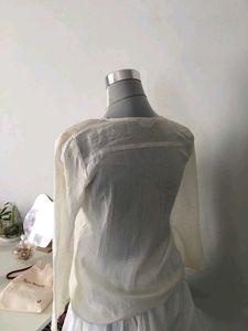 Aesthetic White Cotton Top