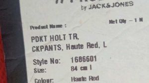 JACK&amp;JONES Red Casual TRACK Pants