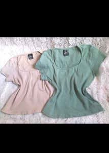 Cute Square Neck Tops (2 Pack)
