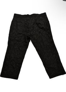 Black Lace Capri Pants
