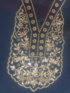 Elegant Embroidered Neckline Patch